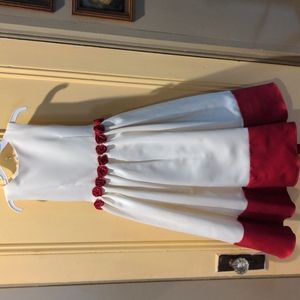 Girls size 4 cream color dress